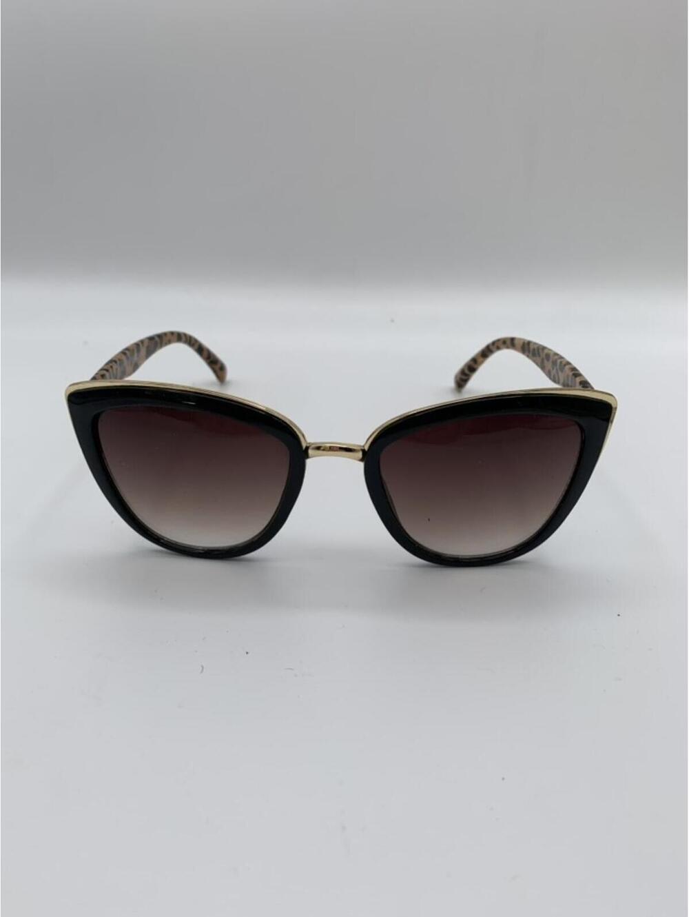 Womans Sunglasses Gray Tint Leopard Arms
